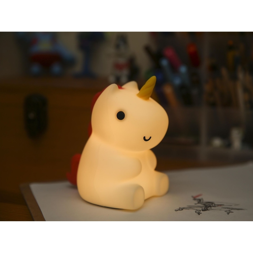 MegaLight -LED RGB lampada tattile ricaricabile e dimmerabile per bambini MAGGY MAGIC LED/5V