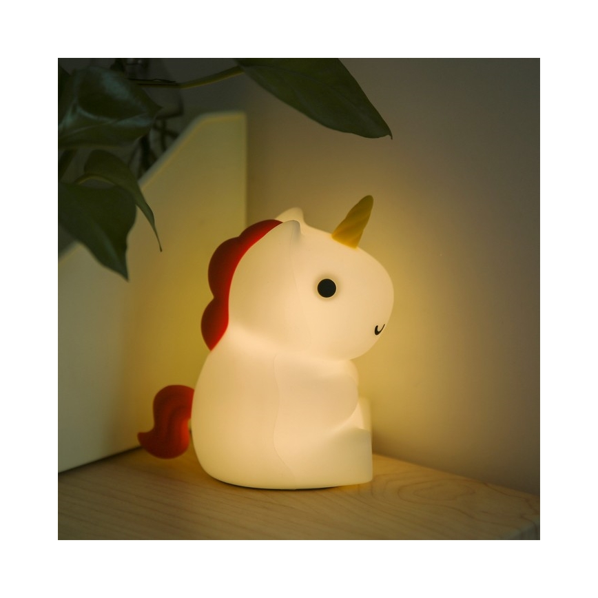MegaLight -LED RGB lampada tattile ricaricabile e dimmerabile per bambini MAGGY MAGIC LED/5V