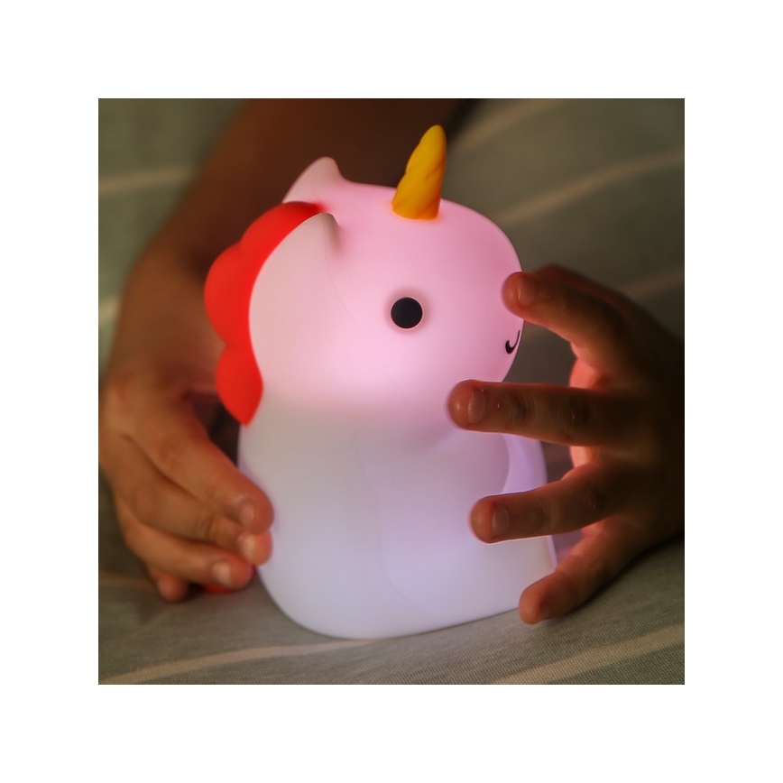 MegaLight -LED RGB lampada tattile ricaricabile e dimmerabile per bambini MAGGY MAGIC LED/5V