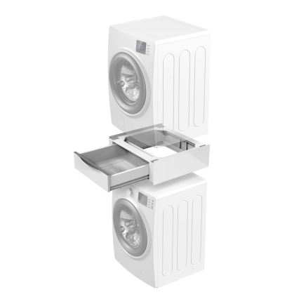 Meliconi 656112 - Base per lavatrice e asciugatrice con cassetto estraibile da 28 l, bianca