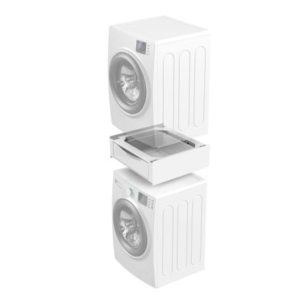 Meliconi 656112 - Base per lavatrice e asciugatrice con cassetto estraibile da 28 l, bianca