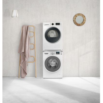 Meliconi 656113 - Piedistallo per lavatrice e asciugatrice con cassetto estraibile 70 cm, bianco