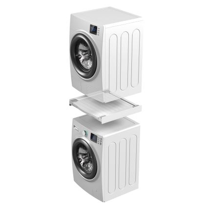 Meliconi 656113 - Piedistallo per lavatrice e asciugatrice con cassetto estraibile 70 cm, bianco