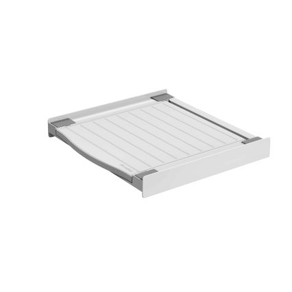 Meliconi 656113 - Piedistallo per lavatrice e asciugatrice con cassetto estraibile 70 cm, bianco
