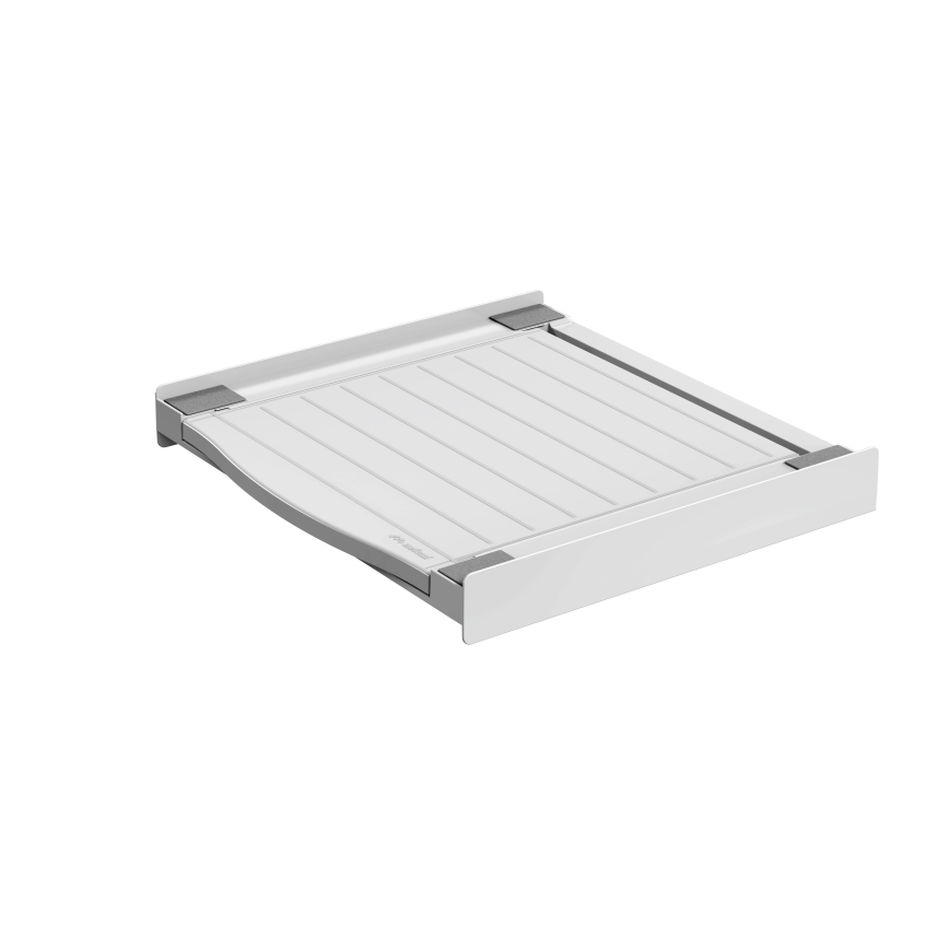 Meliconi 656113 - Piedistallo per lavatrice e asciugatrice con cassetto estraibile 70 cm, bianco