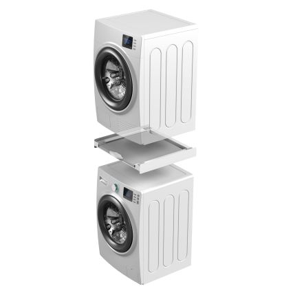 Meliconi 656114 - Kit di sovrapposizione per lavatrice e asciugatrice 70 cm bianco