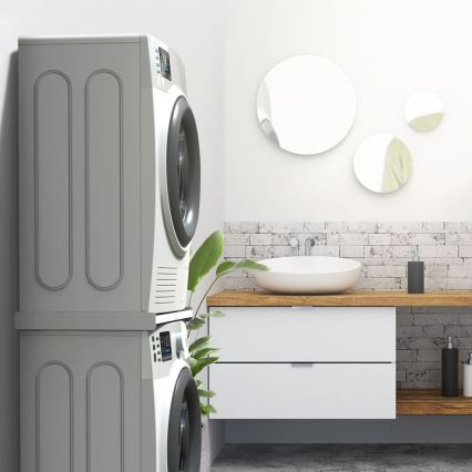 Meliconi 656116 - Distanziale per lavatrice e asciugatrice 46 cm bianco