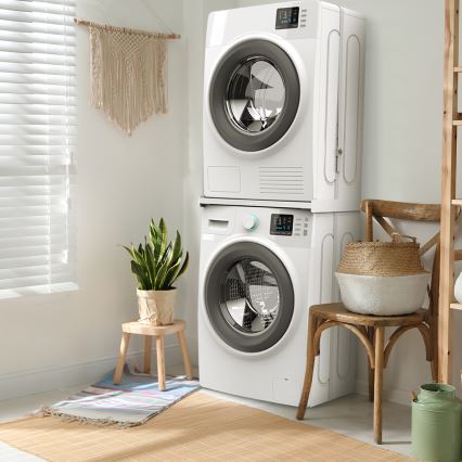 Meliconi 656116 - Distanziale per lavatrice e asciugatrice 46 cm bianco