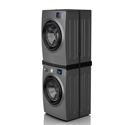 Meliconi 656138 - Supporto intermedio per lavatrice e asciugatrice 70 cm nero