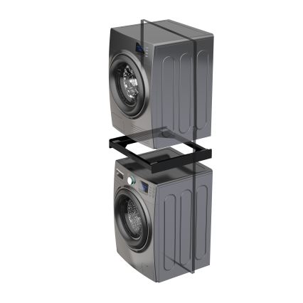 Meliconi 656138 - Supporto intermedio per lavatrice e asciugatrice 70 cm nero