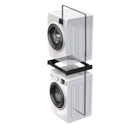 Meliconi 656138 - Supporto intermedio per lavatrice e asciugatrice 70 cm nero