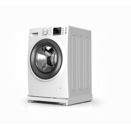 Meliconi 656146 - Base antivibrazione per lavatrice con ruote estraibili 61 cm, bianca