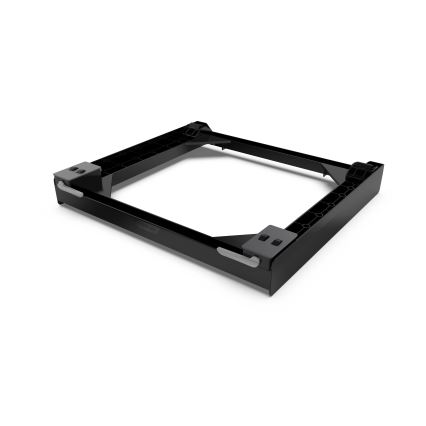 Meliconi 656168 - Base antivibrazione per lavatrice con rotelle estraibili, 47 cm, nero