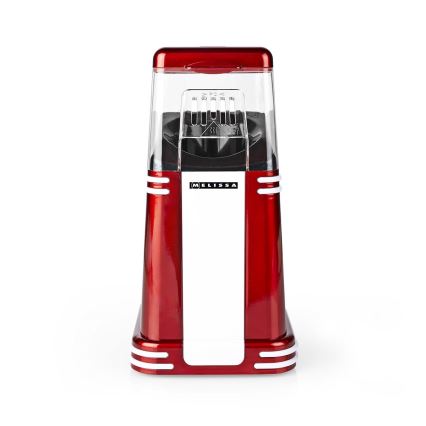 Melissa - Macchina per popcorn retrò ad aria calda 1200W/230V rossa