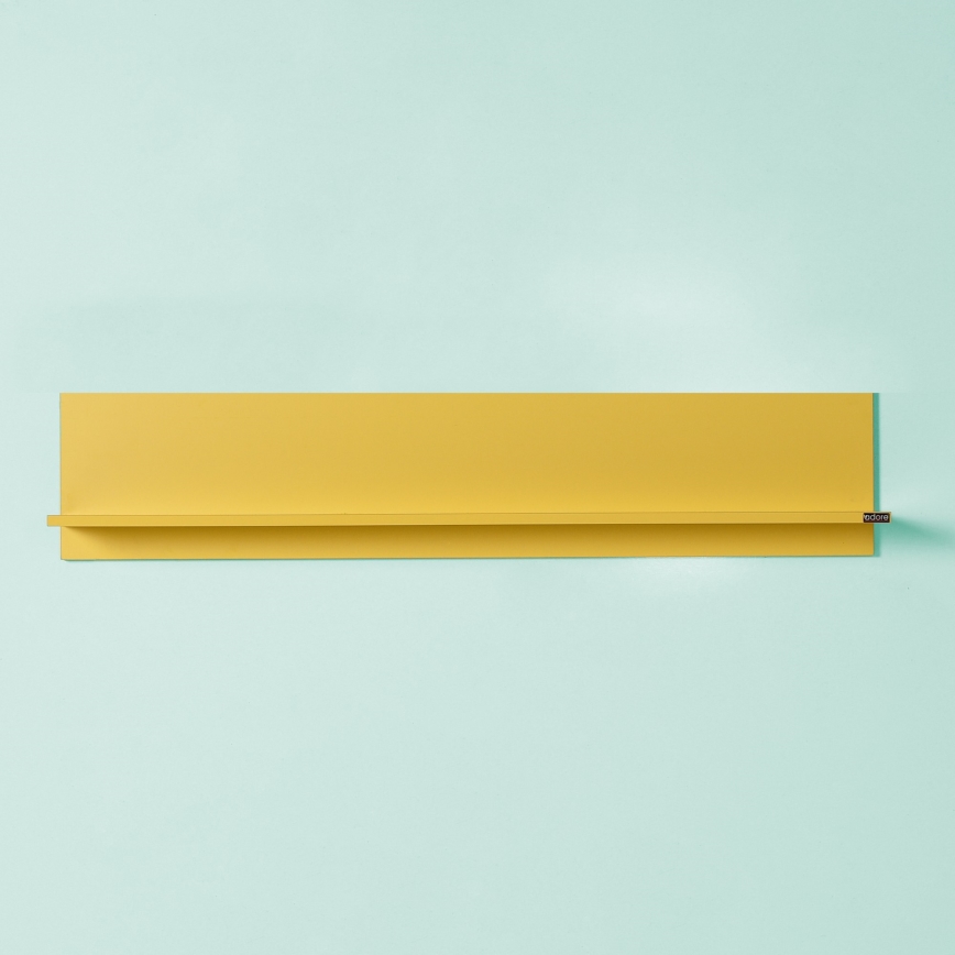 Mensola 25x120 cm giallo