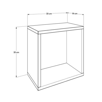 Mensola 33x33 cm bianco