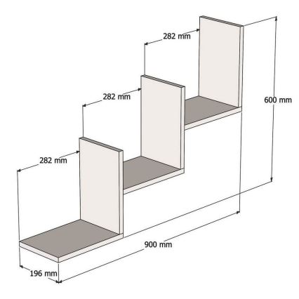 Mensola a muro MIST 60x90 cm beige