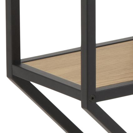 Mensola a parete SARON 77x77 cm rovere/nero