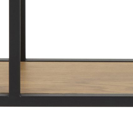 Mensola a parete SARON 77x77 cm rovere/nero