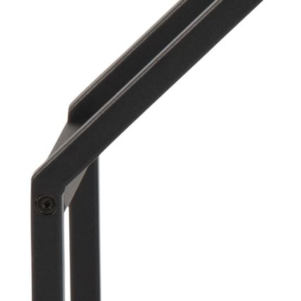 Mensola a parete SARON 77x77 cm rovere/nero