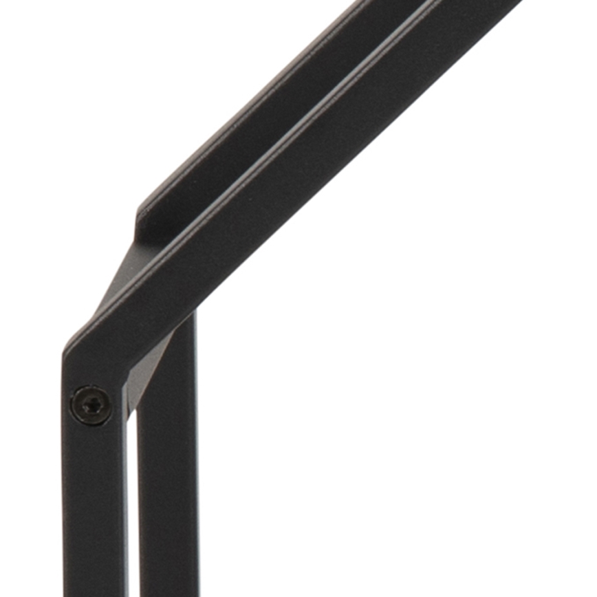 Mensola a parete SARON 77x77 cm rovere/nero
