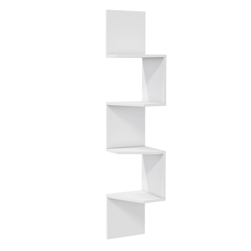 Mensola angolare DESALDO 155,2x29,6 cm bianca