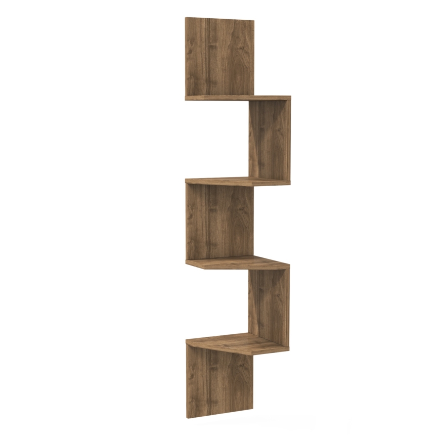 Mensola angolare DESALDO 155,2x29,6 cm marrone