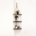 Mensola angolare pendente 90x25 cm marrone