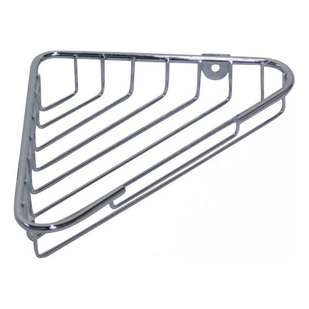 Mensola angolare per doccia 14x21,5 cm cromo lucido
