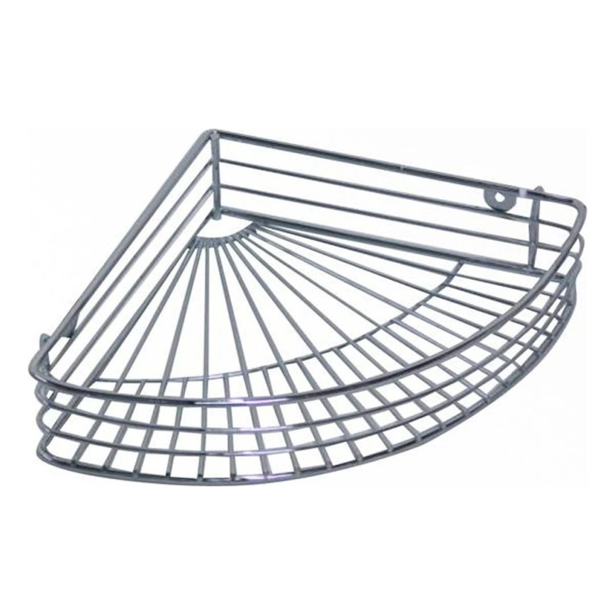 Mensola angolare per doccia 22,7x31,5 cm in cromo lucido