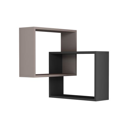 Mensola angolare RING 68x68 cm grigio/antracite