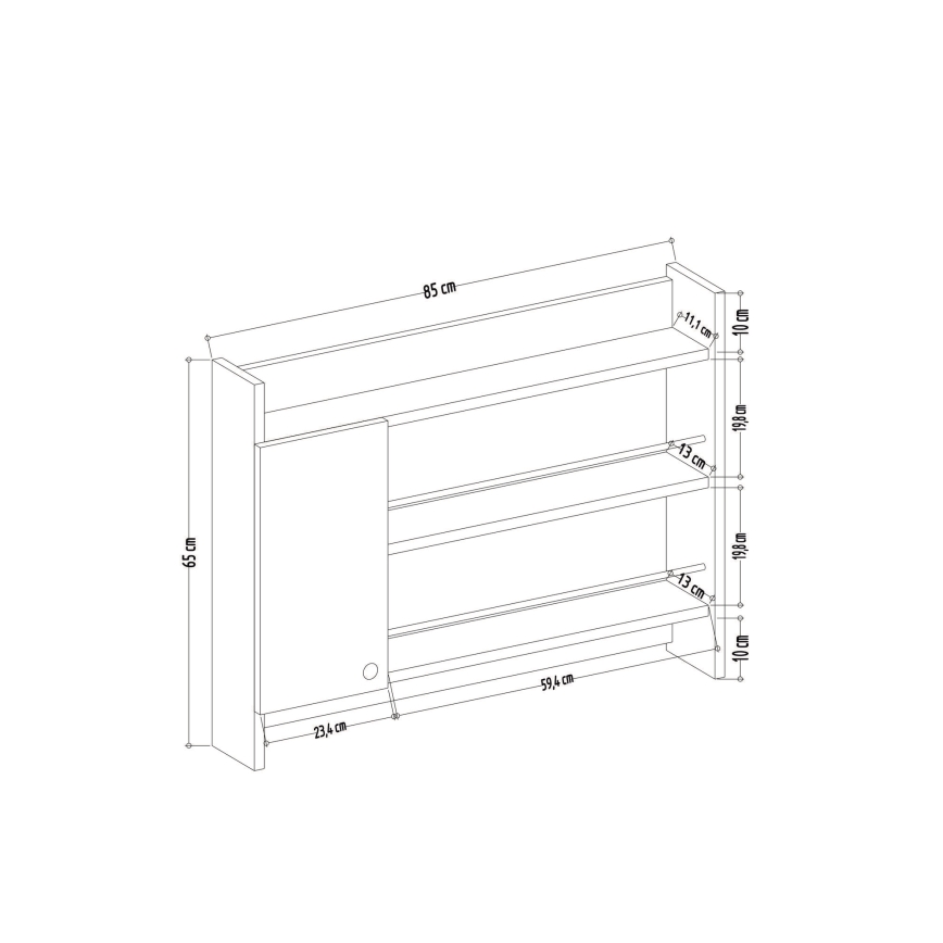 Mensola da cucina KNERR 65x85 cm beige