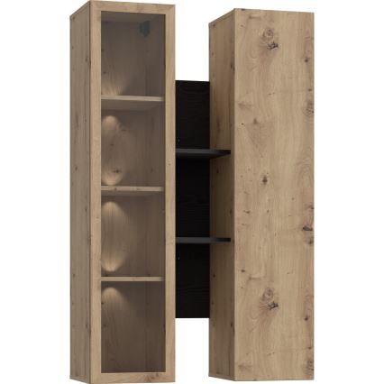 Mensola da parete INAR rovere/nero