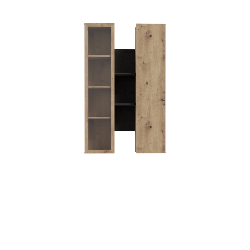 Mensola da parete INAR rovere/nero