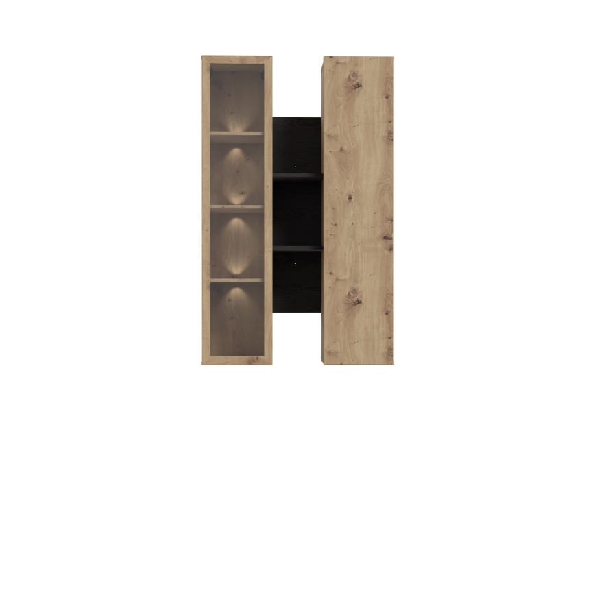 Mensola da parete INAR rovere/nero