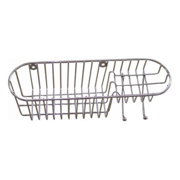 Mensola da parete per doccia 11x34,6 cm cromo lucido