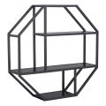 Mensola da parete SARON 77x77 cm nera