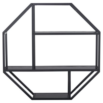 Mensola da parete SARON 77x77 cm nera