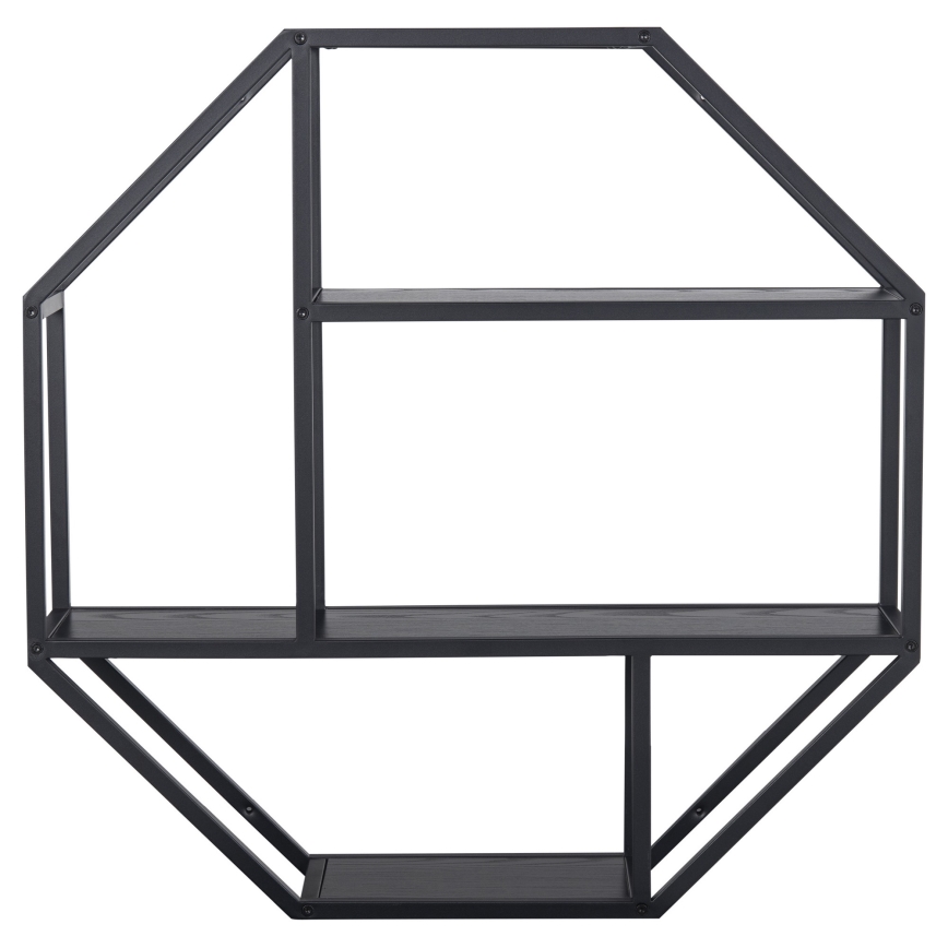 Mensola da parete SARON 77x77 cm nera