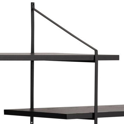 Mensola da parete TOCO 191x79 cm nera
