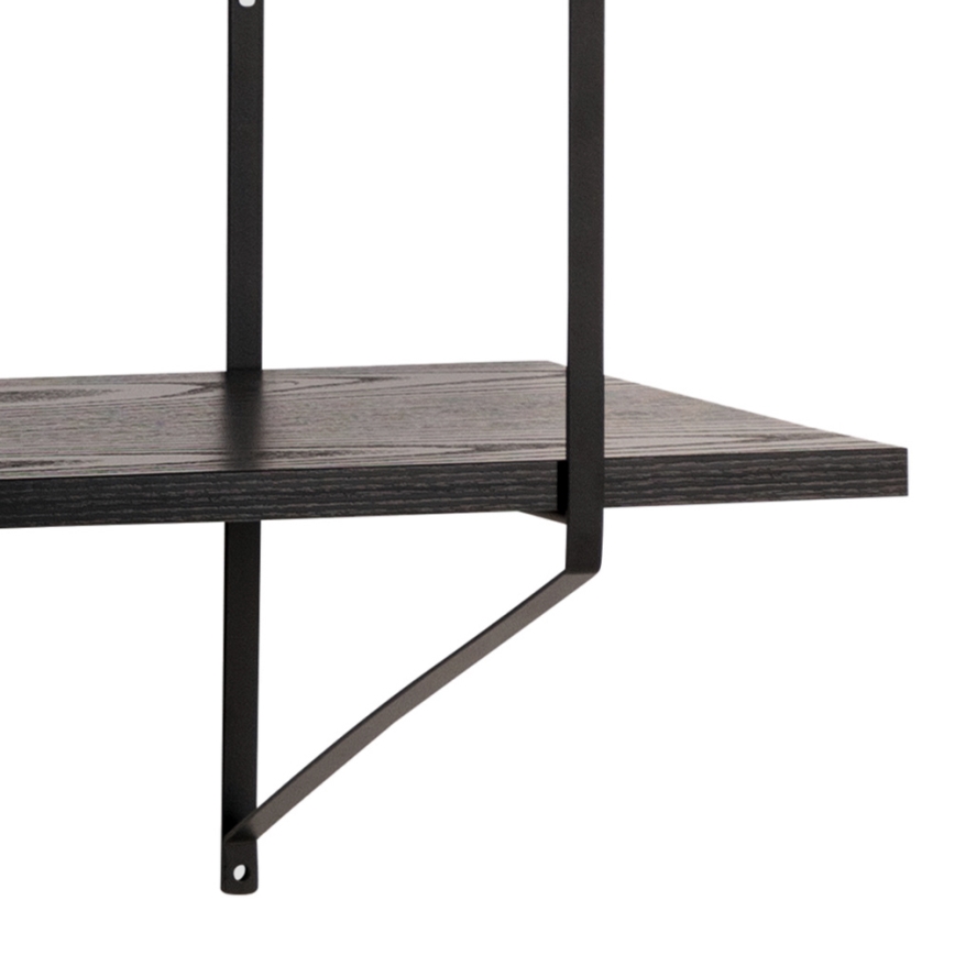 Mensola da parete TOCO 191x79 cm nera