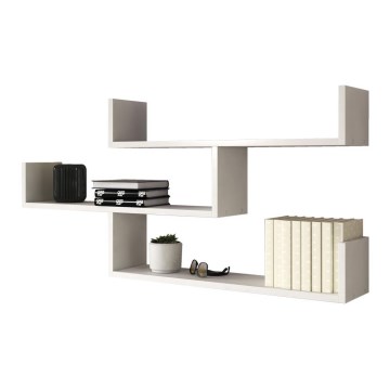 Mensola da parete TRIO 119x55x18 cm bianca