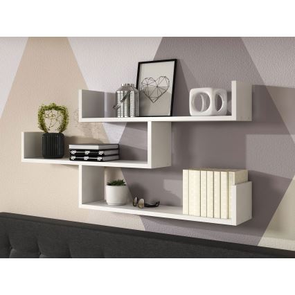 Mensola da parete TRIO 119x55x18 cm bianca
