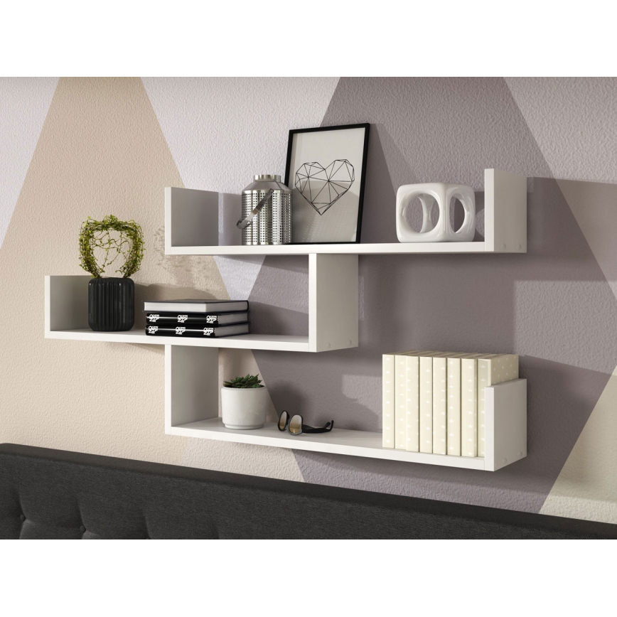 Mensola da parete TRIO 119x55x18 cm bianca