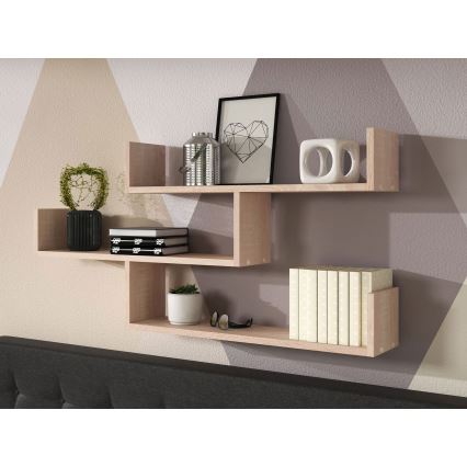 Mensola da parete TRIO 119x55x18 cm rovere sonoma