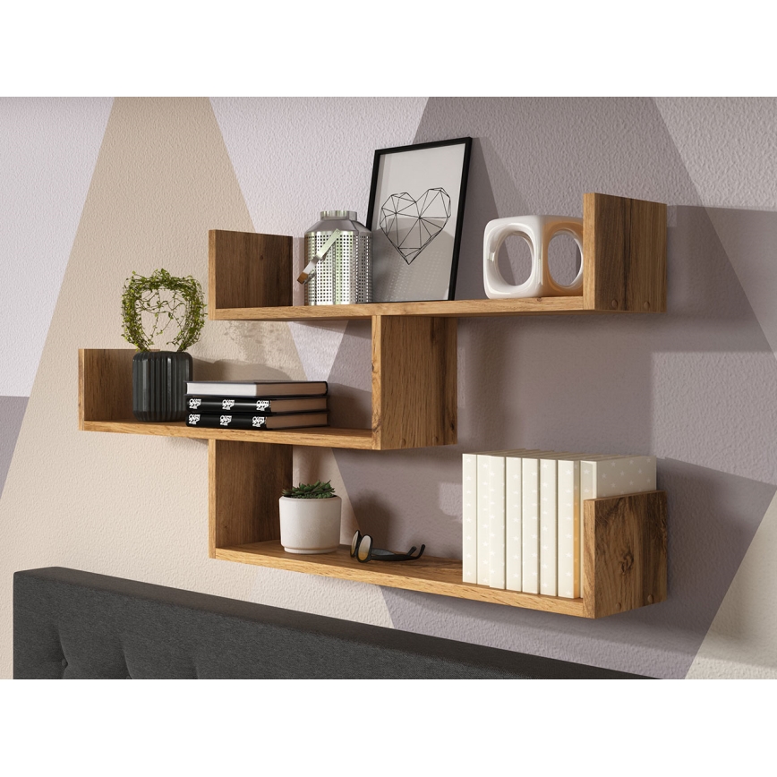 Mensola da parete TRIO 119x55x18 cm rovere Wotan
