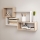 Mensola da parete TRIO 87x54x18 cm rovere sonoma/bianco