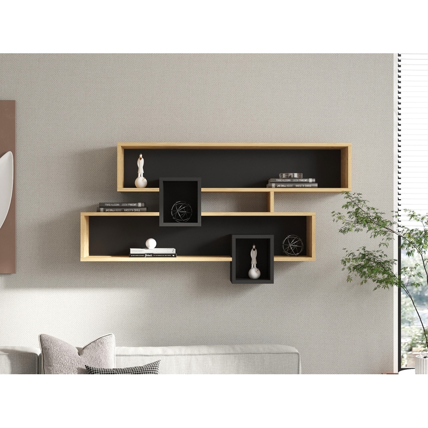 Mensola KAREN 120x72,2 cm marrone/antracite