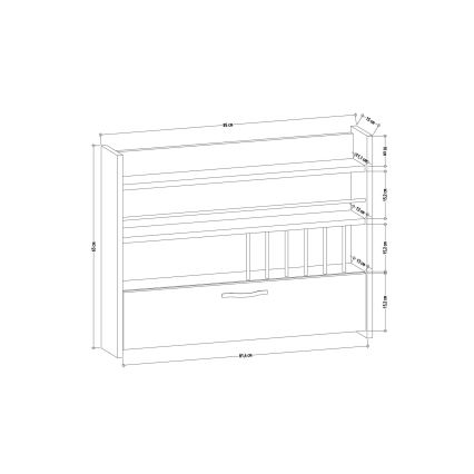 Mensola per cucina KNOTT 65x85 cm bianco