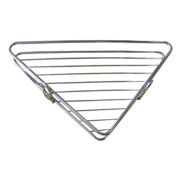 Mensola per doccia ad angolo 25x34 cm cromo lucido
